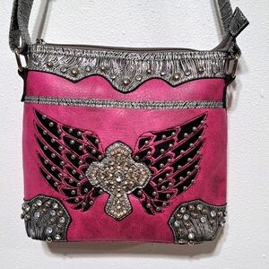 Crossbody or Shoulder Purse with lots of embellishments!